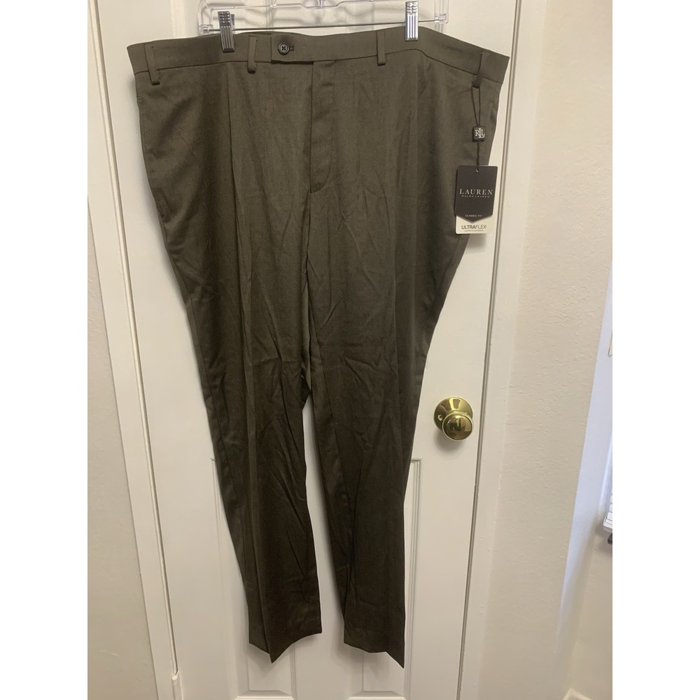 NWT Lauren Ralph Lauren Dress Men's Pants Taupe Norton UltraFlex Classic 44x30